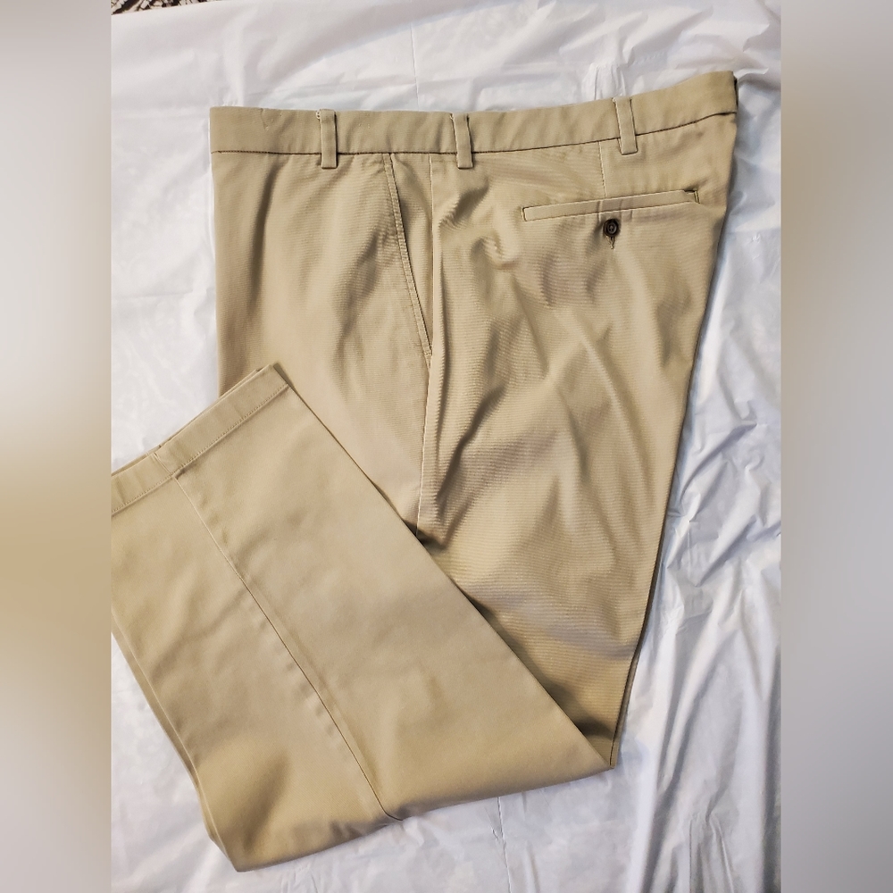 George 46x30 Flat Front Tan Dress Pant